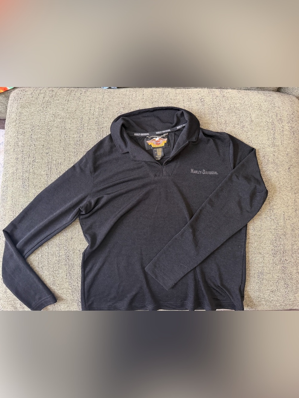 Harley-Davidson women’s Black Long Sleeve athletic shirt